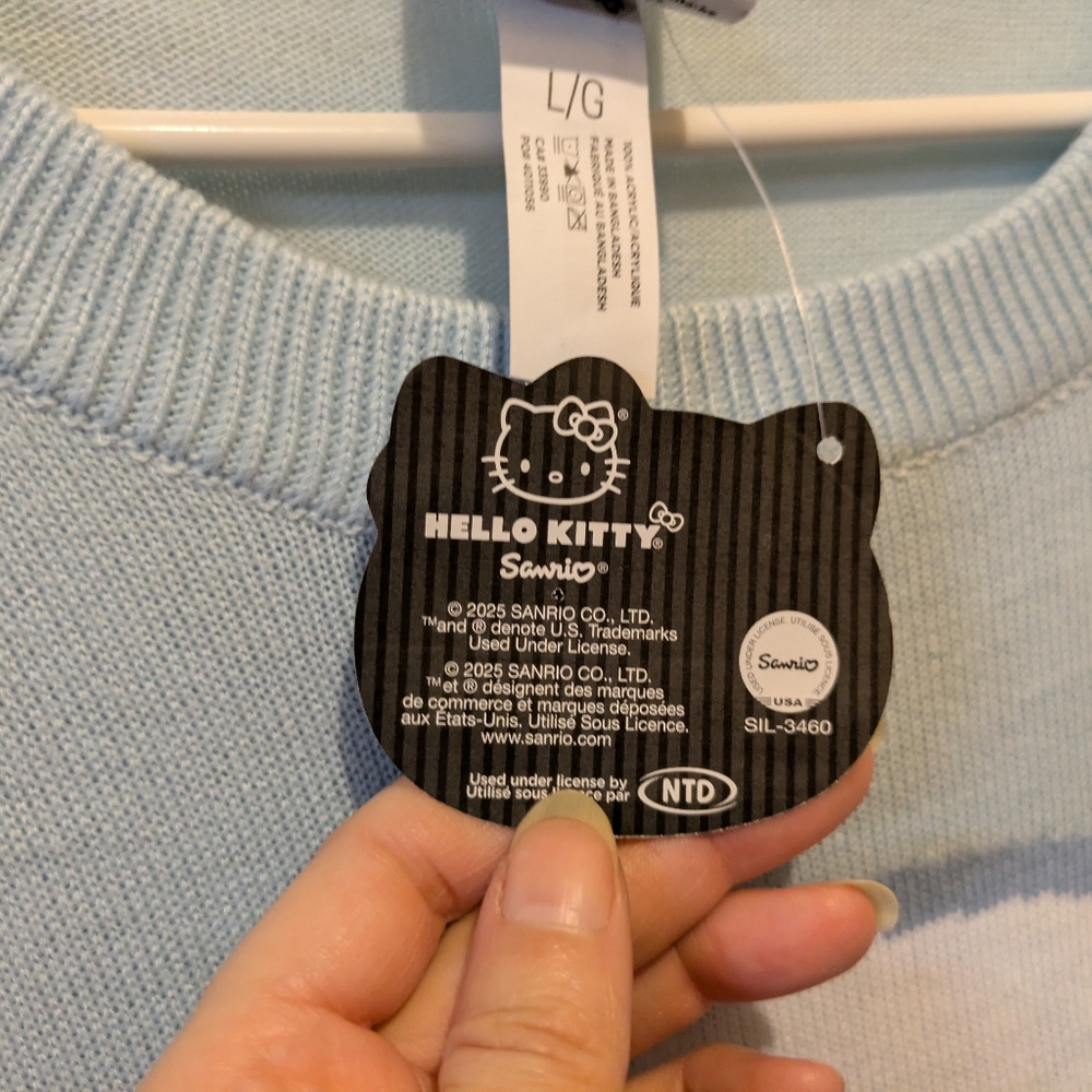 Cinnamoroll By Sanrio Crew Neck Pullover Knit Sweater Size Large New with Tags! - Picture 11 of 14